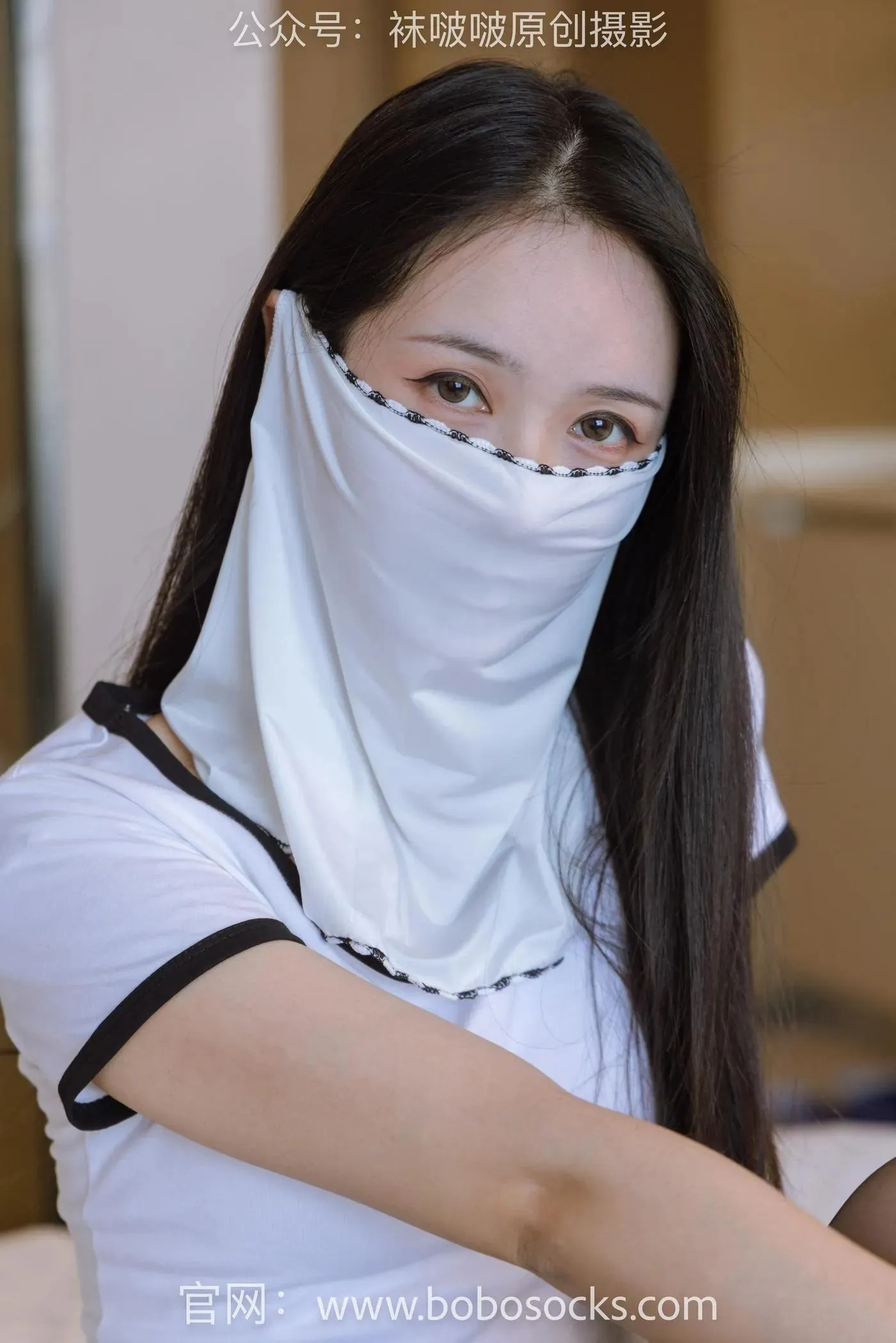 [BoBoSocks袜啵啵]NO.144 小安-板鞋、黑丝、部分戴面纱 [168P]插图4